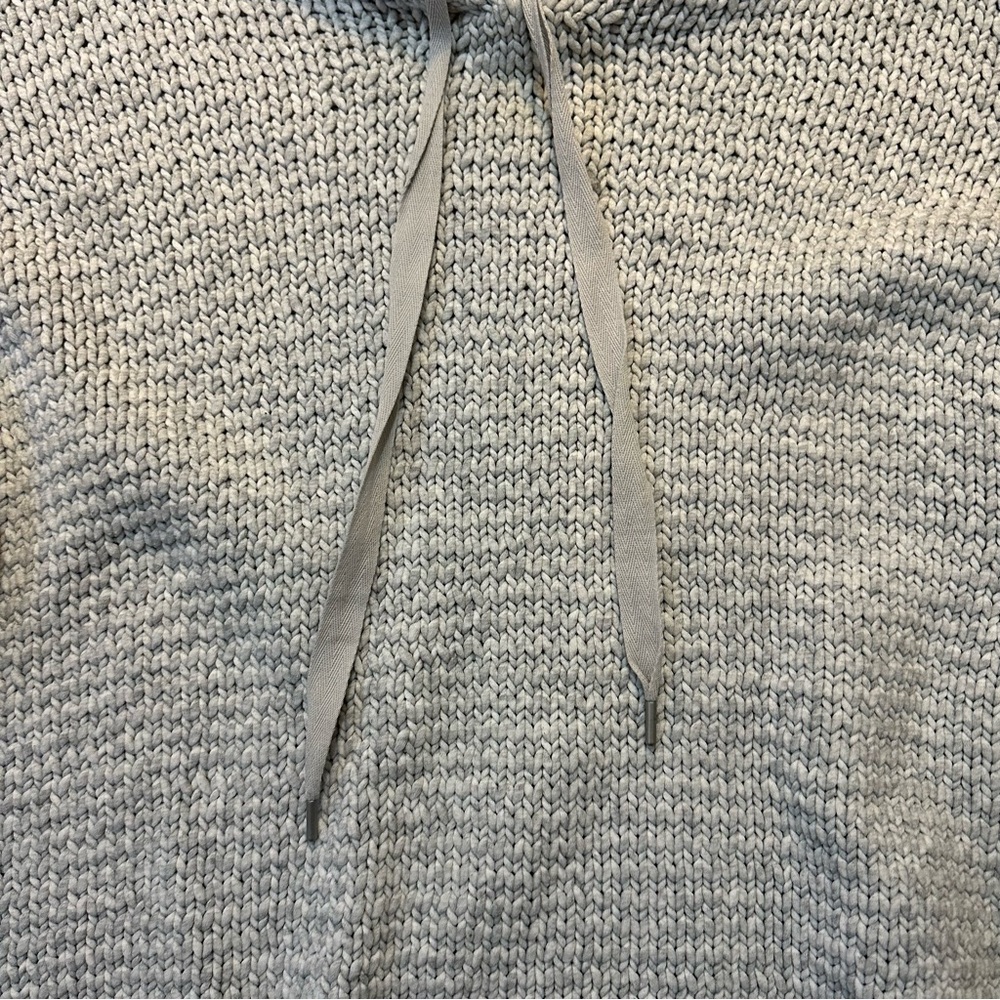 LOFT LOU & GREY - Grey Hooded Knit Sweater - Size Large - Picture 3 of 8